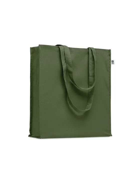 Sac shopping écologique en coton bio personnalisé - BENTE COLOUR Matières : PET Taille textile : L Couleurs : bleu royal personn