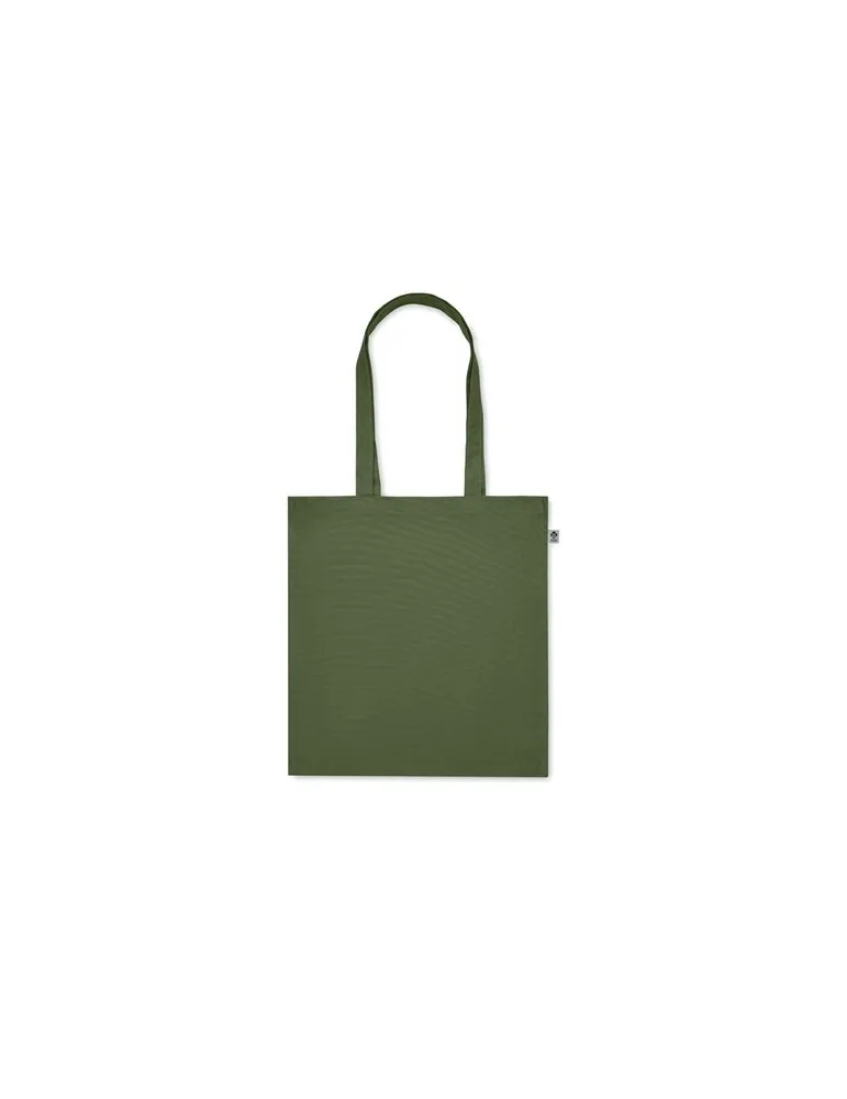 Sac shopping écologique en coton bio personnalisé - BENTE COLOUR Matières : PET Taille textile : L Couleurs : bleu royal impress