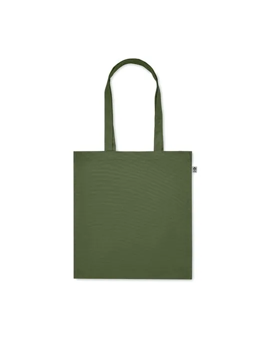 Sac shopping écologique en coton bio personnalisé - BENTE COLOUR Matières : PET Taille textile : L Couleurs : bleu royal impress
