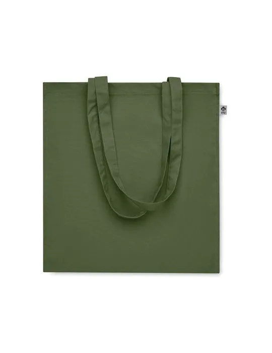 Sac shopping écologique en coton bio personnalisé - BENTE COLOUR Matières : PET Taille textile : L Couleurs : bleu royal personn