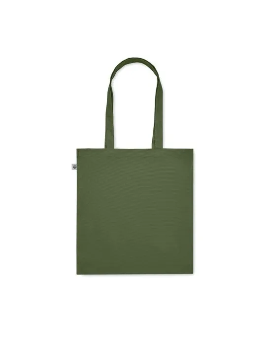 Sac shopping écologique en coton bio personnalisé - BENTE COLOUR Matières : PET Taille textile : L Couleurs : bleu royal cadeau 