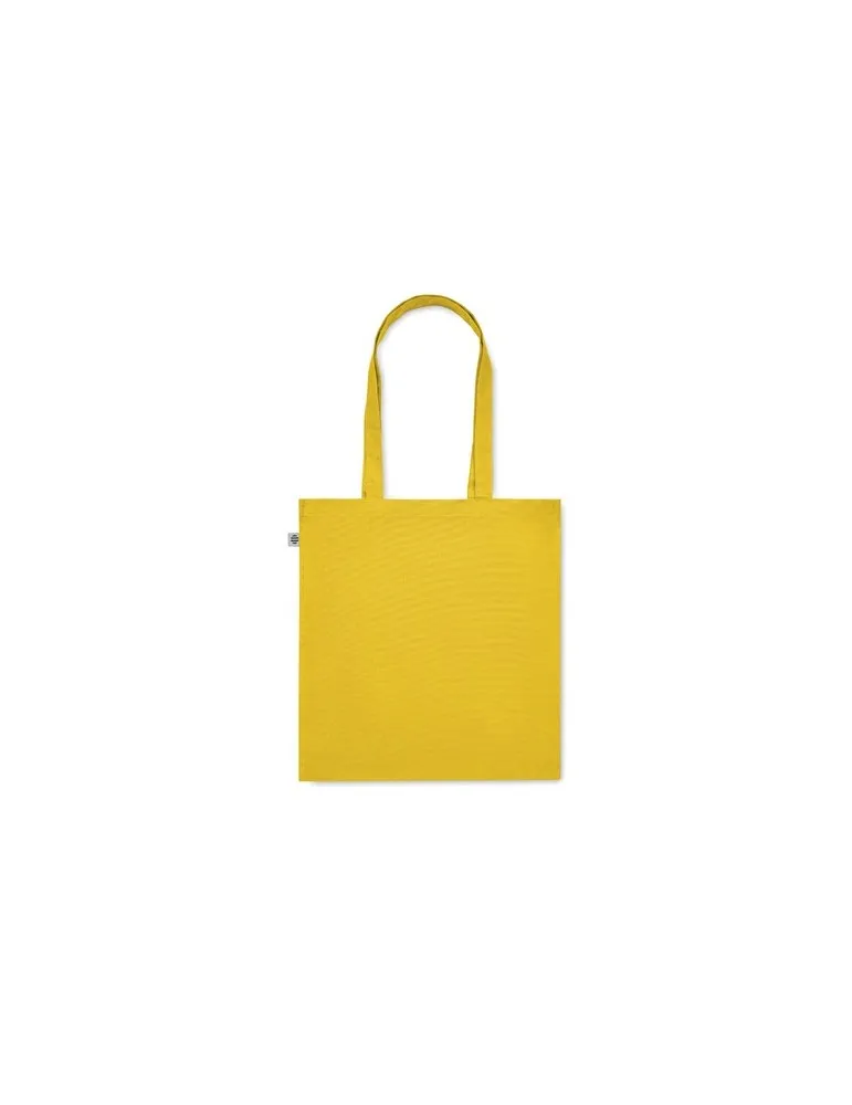 Sac shopping écologique en coton bio personnalisé - BENTE COLOUR Matières : PET Taille textile : XXL Couleurs : french navy pers