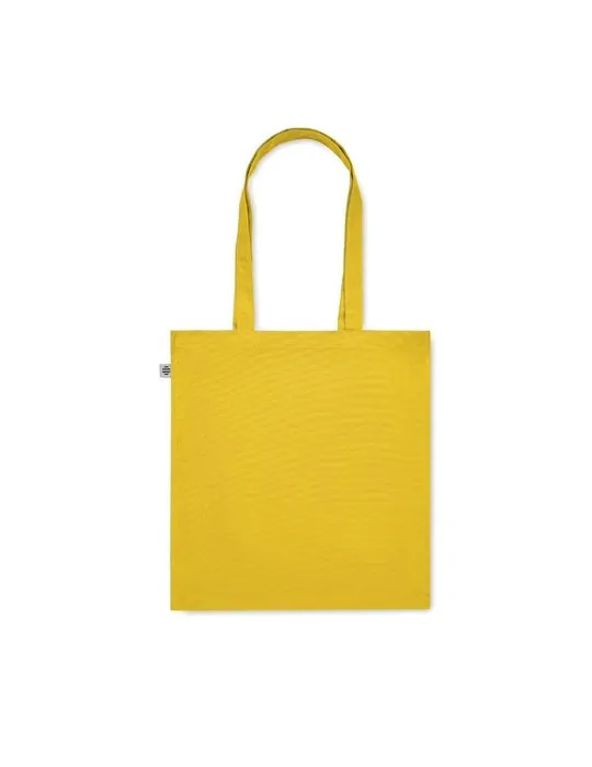 Sac shopping écologique en coton bio personnalisé - BENTE COLOUR Matières : PET Taille textile : XXL Couleurs : french navy pers