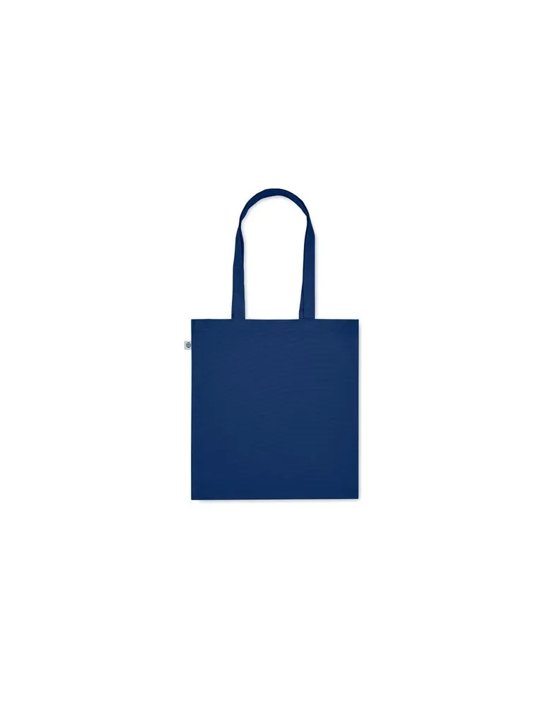 Sac shopping écologique en coton bio personnalisé - BENTE COLOUR Matières : PET Taille textile : XS Couleurs : bleu royal marqua