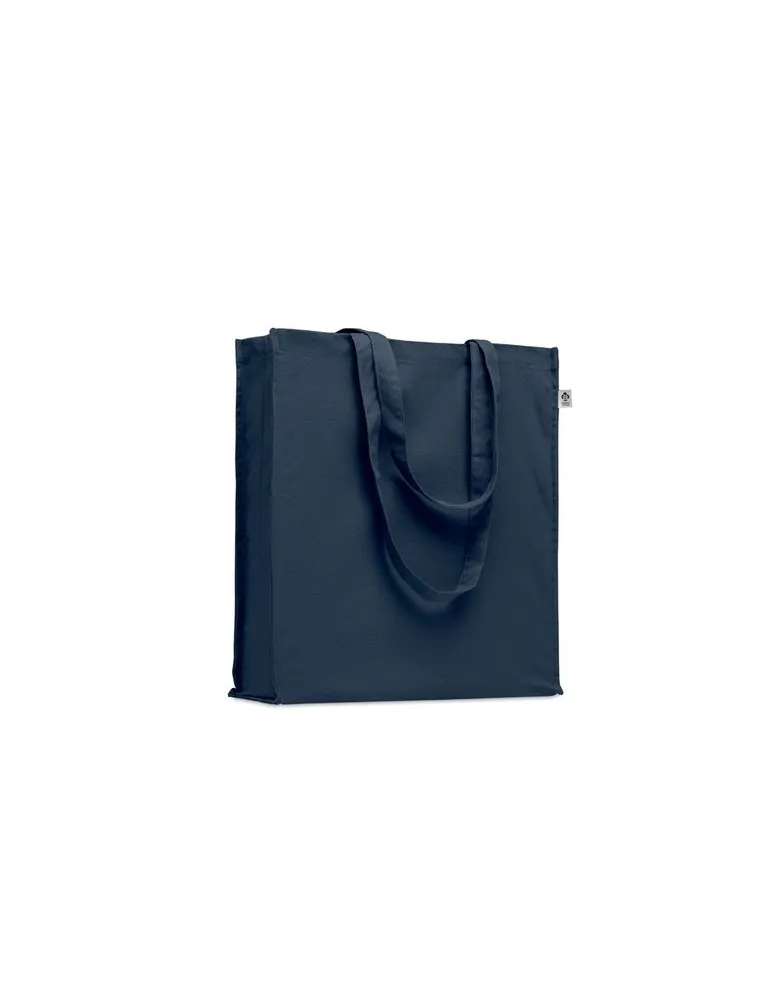Sac shopping écologique en coton bio personnalisé - BENTE COLOUR Matières : PET Taille textile : XXL Couleurs : bleu royal marqu