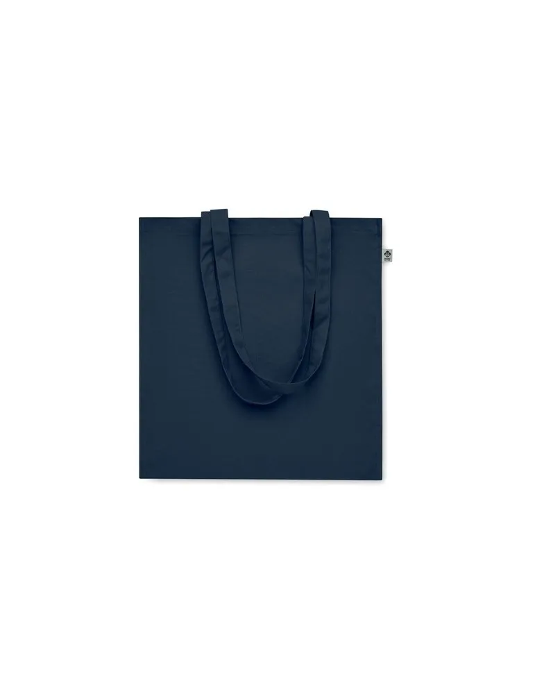 Sac shopping écologique en coton bio personnalisé - BENTE COLOUR Matières : PET Taille textile : XXL Couleurs : bleu royal cadea