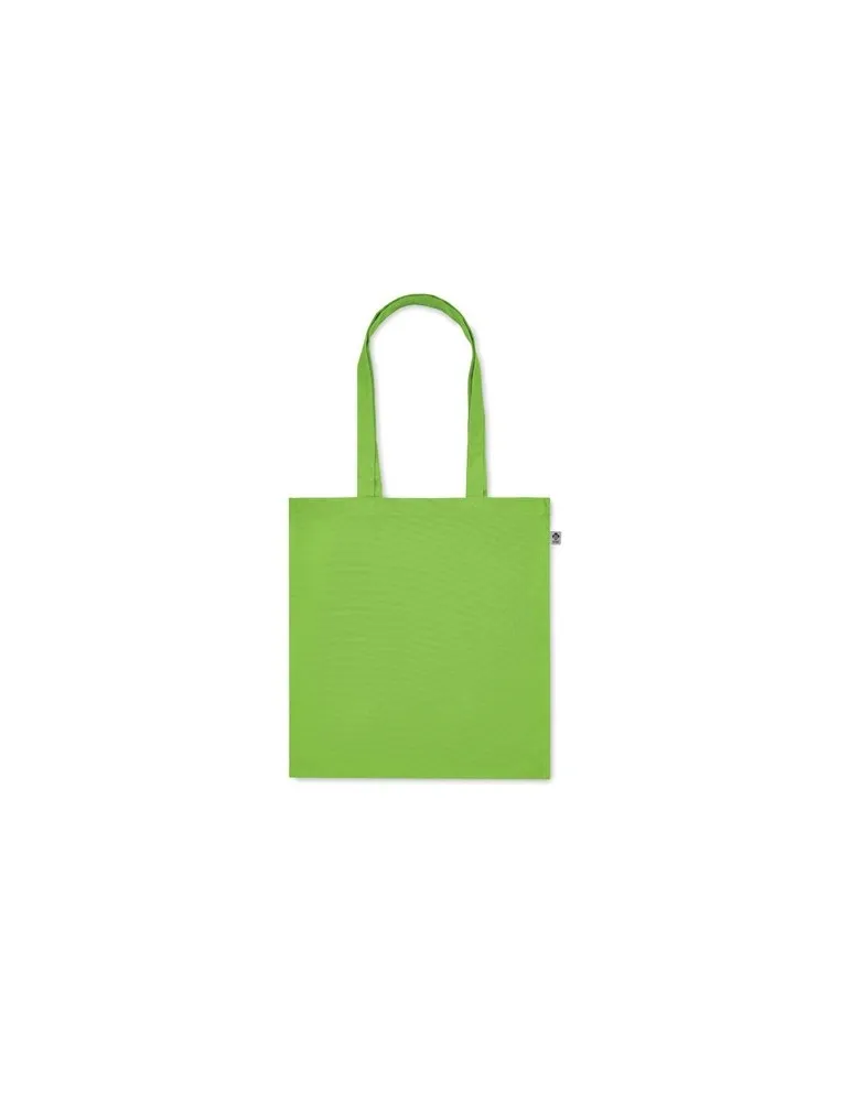 Sac shopping écologique en coton bio personnalisé - BENTE COLOUR Matières : PET Taille textile : XL Couleurs : french navy perso