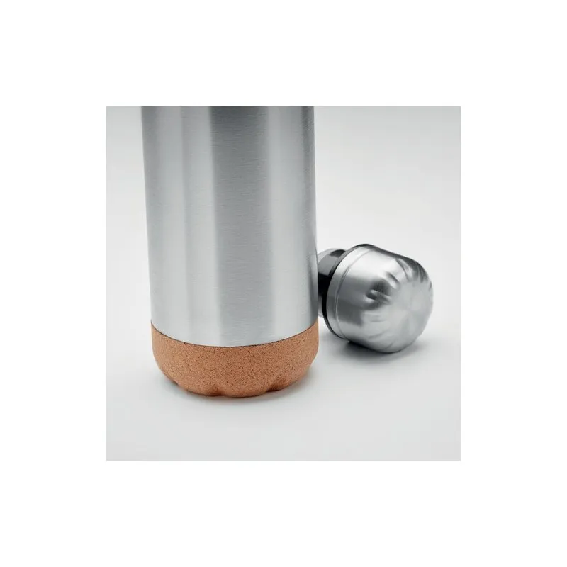Bouteille isotherme double paroi écologique de 500 ml en acier inoxydable - ASPEN CORK Matières : polyéthylène (PE) Taille texti