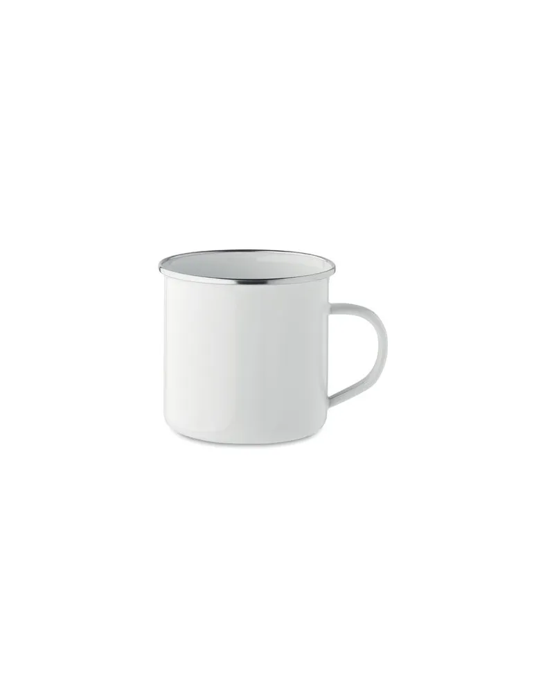 Mug en émail sublimation 500ml personnalisable - Plateado L Matières : coton Taille textile : L Couleurs : gris chiné