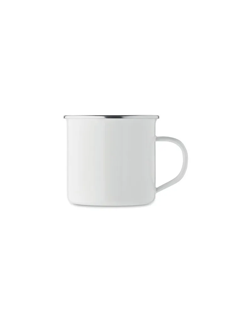 Mug en émail sublimation 500ml personnalisable - Plateado L Matières : coton Taille textile : L Couleurs : gris chiné personnali