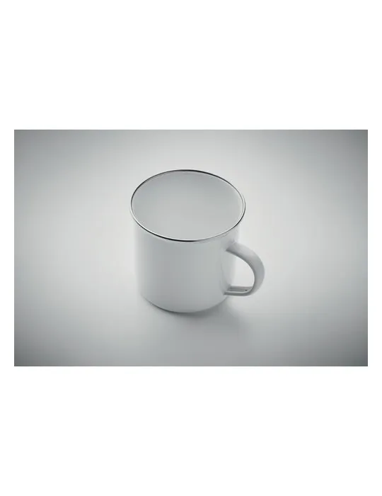 Mug en émail sublimation 500ml personnalisable - Plateado L Matières : coton Taille textile : L Couleurs : gris chiné cadeau ent