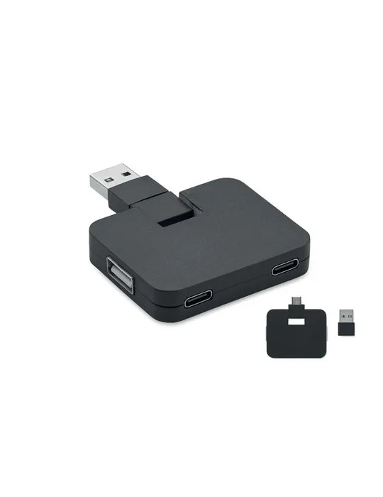 Hub USB 4 Ports SQUARE-C : Connectez-vous facilement