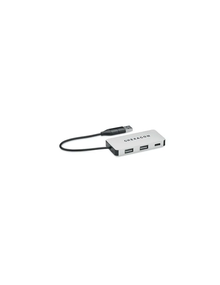 Hub USB 3 Ports avec Câble 20cm - HUB-C