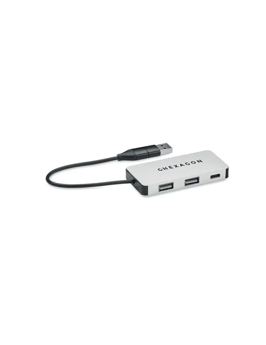Hub USB 3 Ports avec Câble 20cm - HUB-C