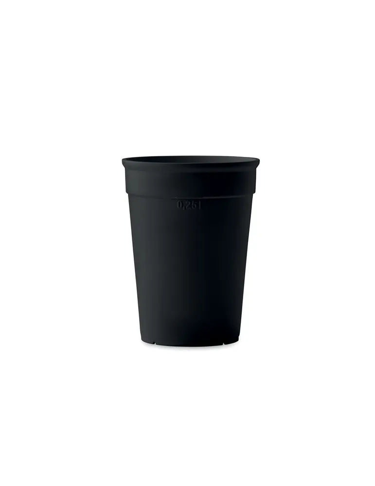 Gobelet Écologique Pratique en PP 250ml - AWAYCUP Matières : coton Taille textile : 3XL Couleurs : bleu marine impression haute 
