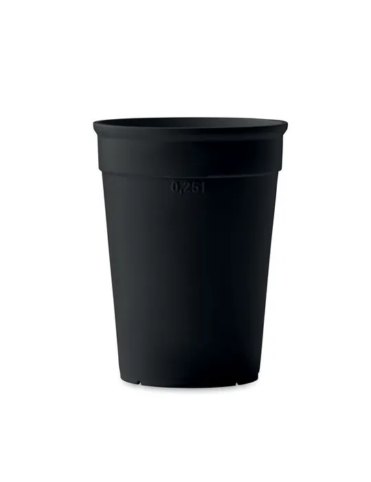 Gobelet Écologique Pratique en PP 250ml - AWAYCUP Matières : coton Taille textile : 3XL Couleurs : bleu marine impression haute 