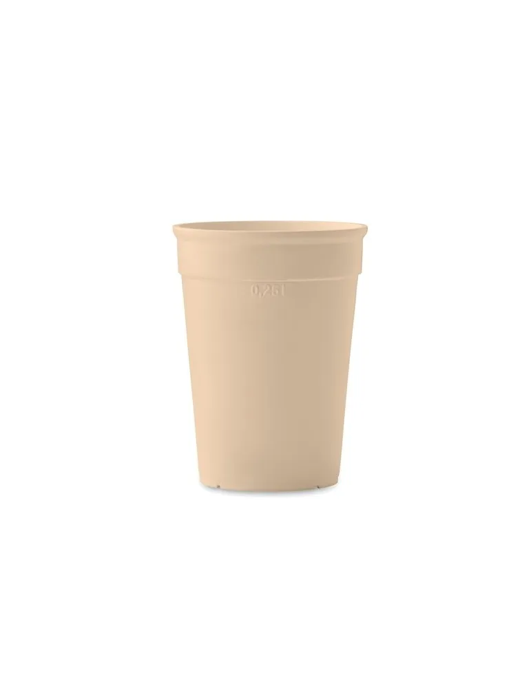 Gobelet Écologique Pratique en PP 250ml - AWAYCUP Matières : coton Taille textile : 3XL Couleurs : french navy marquage laser ul