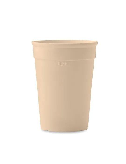 Gobelet Écologique Pratique en PP 250ml - AWAYCUP Matières : coton Taille textile : 3XL Couleurs : french navy marquage laser ul