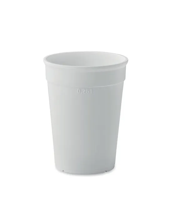 Gobelet Écologique Pratique en PP 250ml - AWAYCUP Matières : coton Taille textile : 3XL Couleurs : gris souris cadeau entreprise