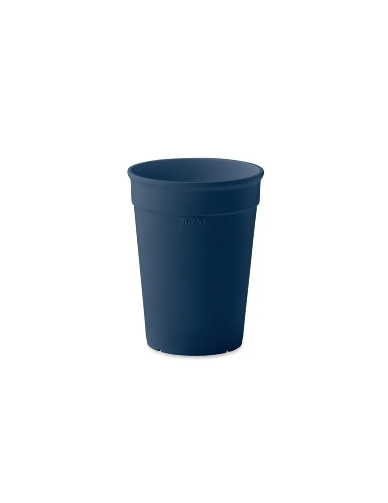 Gobelet Écologique Pratique en PP 250ml - AWAYCUP Matières : coton Taille textile : 3XL Couleurs : bleu royal goodies publicitai