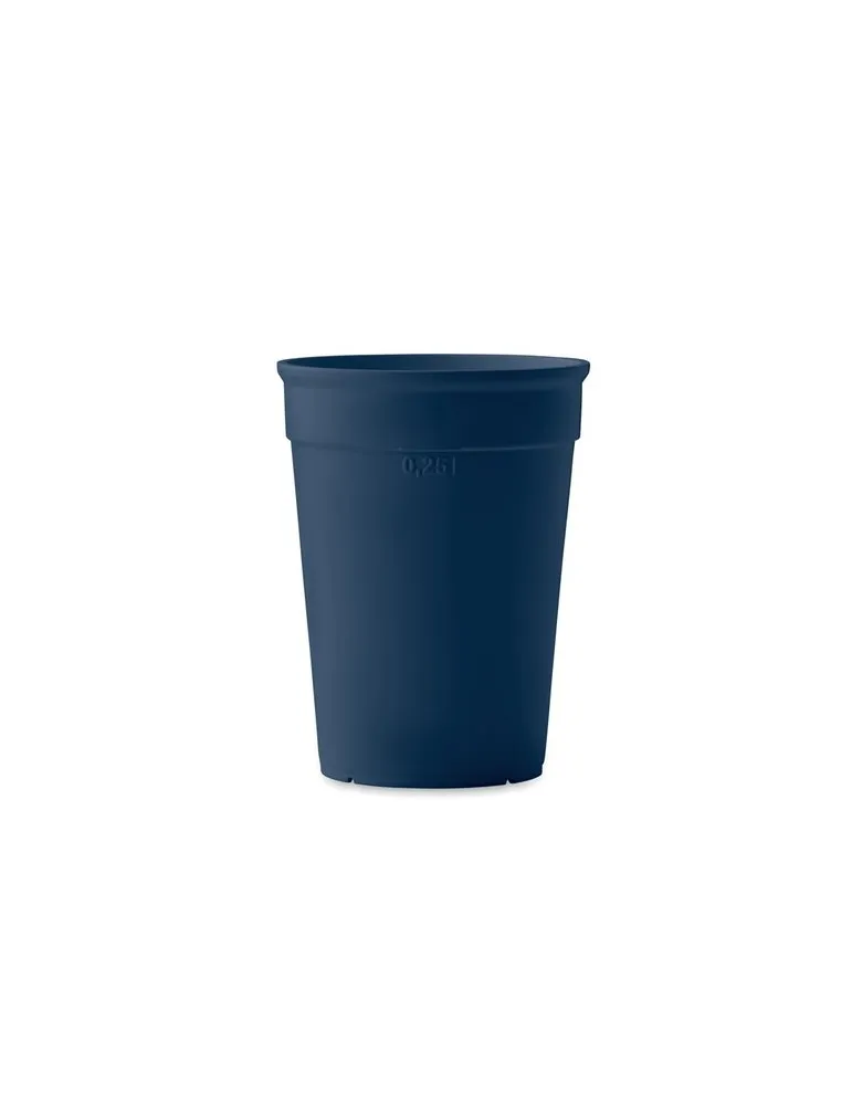Gobelet Écologique Pratique en PP 250ml - AWAYCUP Matières : coton Taille textile : 3XL Couleurs : bleu royal objet promotionnel