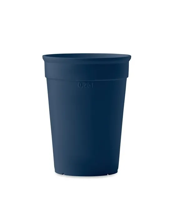 Gobelet Écologique Pratique en PP 250ml - AWAYCUP Matières : coton Taille textile : 3XL Couleurs : bleu royal objet promotionnel