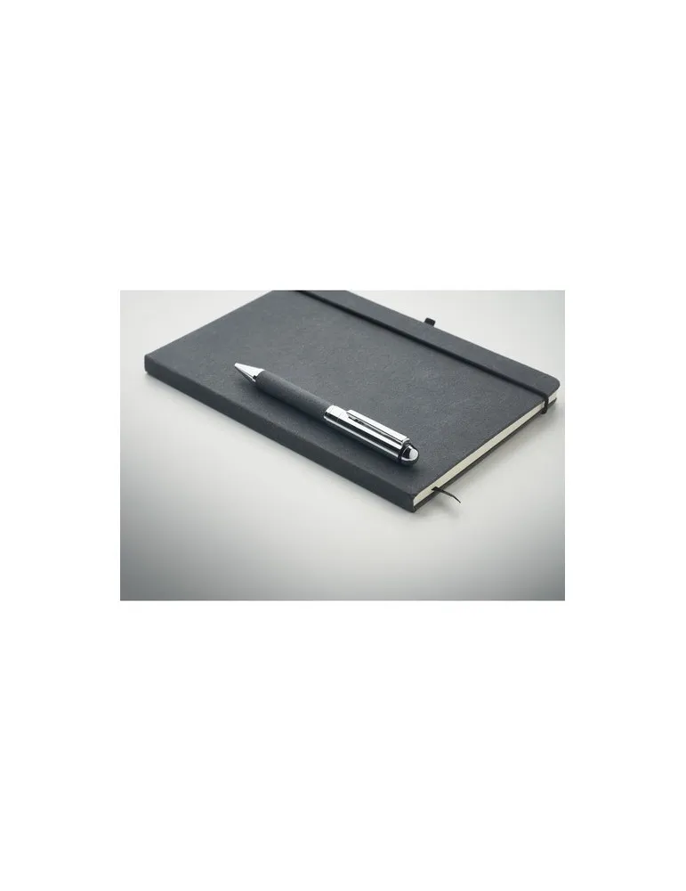 Carnet écologique en cuir recyclé avec stylo - ELEGANOTE Matières : coton Taille textile : S Couleurs : vert bouteille cadeau co