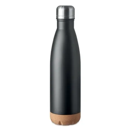 Bouteille isotherme double paroi écologique de 500 ml en acier inoxydable - ASPEN CORK Matières : polyéthylène (PE) Taille texti