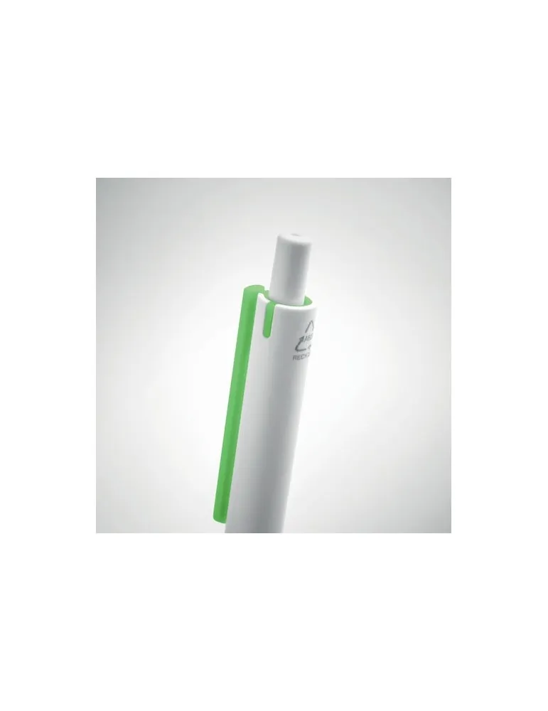 Stylo Poussoir Écologique en ABS Recyclé - SIDE Matières : verre Couleurs : bleu royal goodies publicitaire durable