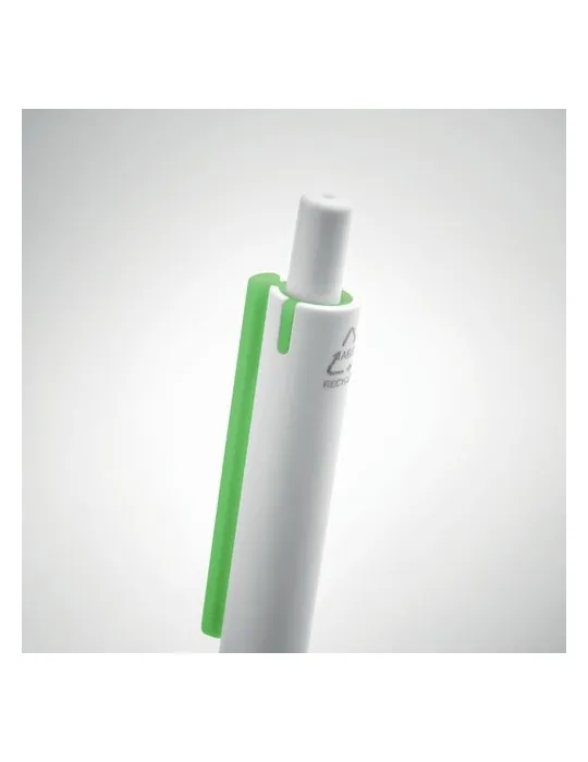 Stylo Poussoir Écologique en ABS Recyclé - SIDE Matières : verre Couleurs : bleu royal goodies publicitaire durable