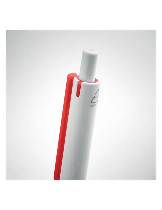 Stylo Poussoir Écologique en ABS Recyclé - SIDE Matières : verre Couleurs : beige personnalisation sur mesure