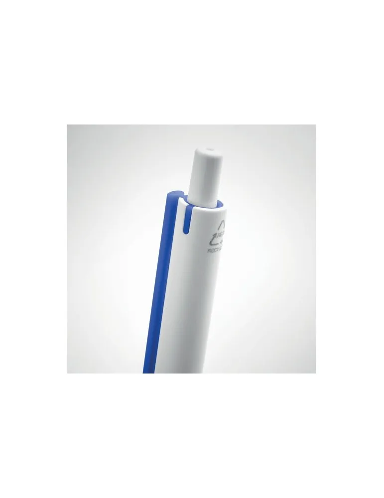 Stylo Poussoir Écologique en ABS Recyclé - SIDE Matières : verre Couleurs : pierre objet promo petit budget