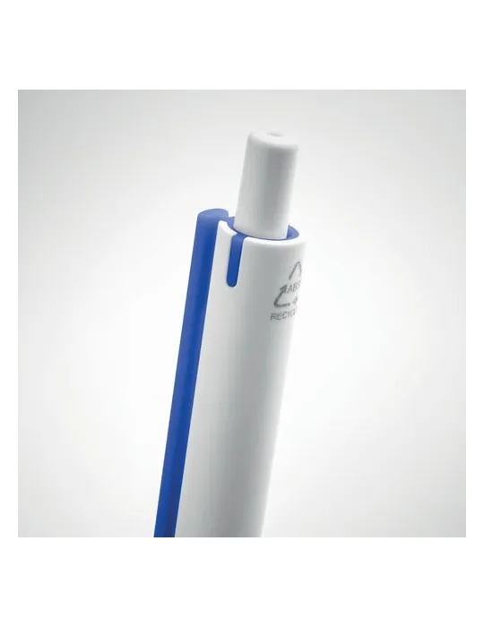 Stylo Poussoir Écologique en ABS Recyclé - SIDE Matières : verre Couleurs : pierre objet promo petit budget