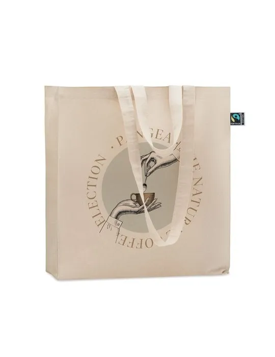Sac Shopping Équitable Personnalisé OSOLE ++ Matières : papier Couleurs : bleu royal impression haute définition