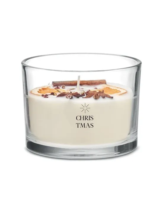 Bougie écologique en cire végétale 300g personnalisée CITRUS Matières : PET recyclé Couleurs : noir cadeau entreprise pas cher