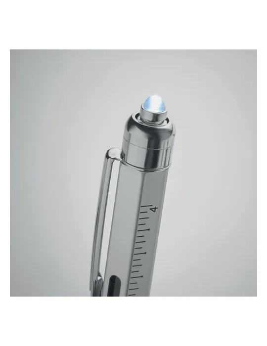 Stylo Niveau et Lampe Pratique et Innovant Personnalisé - RETOOL Matières : PET Couleurs : noir cadeau collaborateur premium