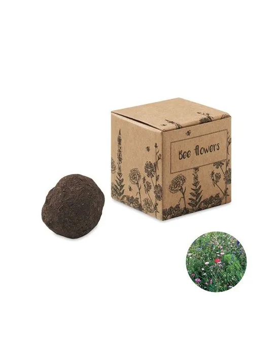 Bombe Écologique de Graines de Fleurs d'Abeille - BOMBI II Matières : polypropylène (PP) Couleurs : vert Contenance : 560 ml