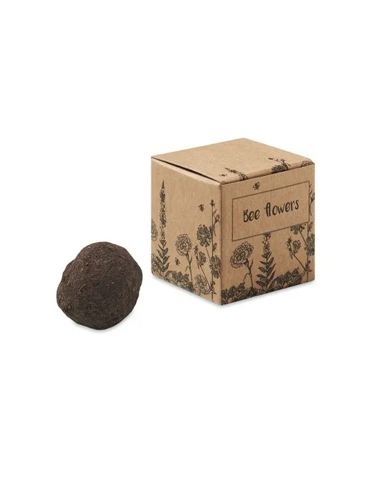 Bombe Écologique de Graines de Fleurs d'Abeille - BOMBI II Matières : polypropylène (PP) Couleurs : vert Contenance : 560 ml cad