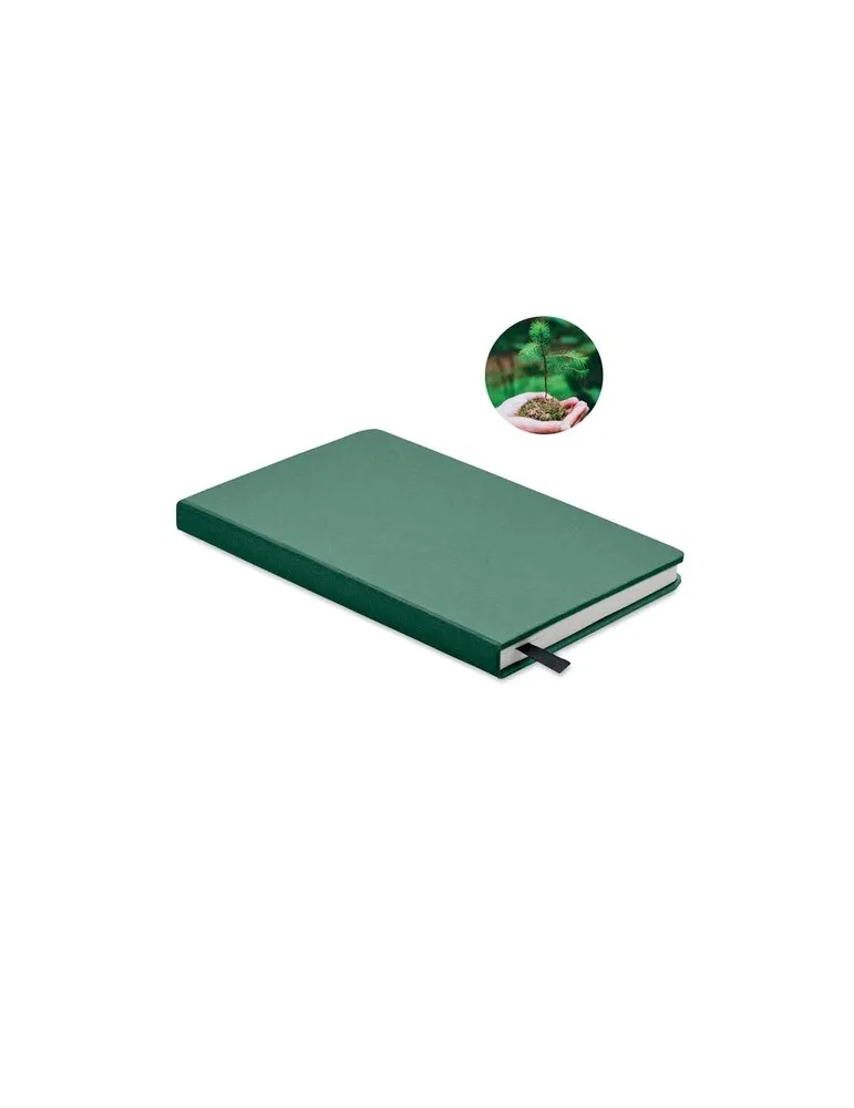 Carnet A5 Écologique en papier recyclé Personnalisable - GROW Matières : polypropylène (PP)