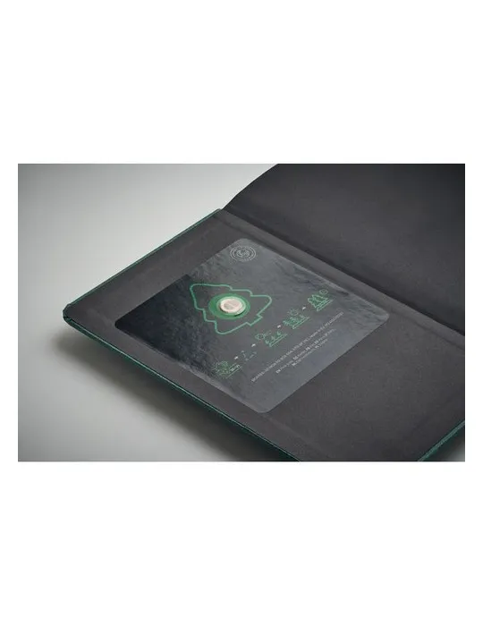 Carnet A5 Écologique en papier recyclé Personnalisable - GROW Matières : polypropylène (PP) cadeau collaborateur premium