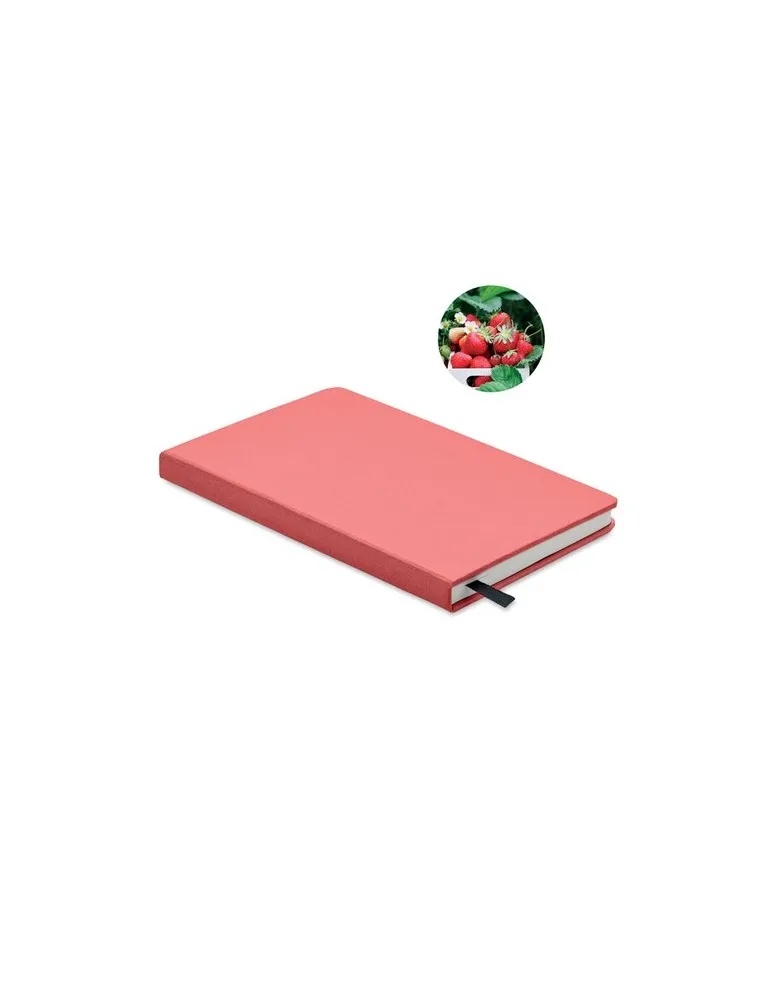 Carnet A5 Écologique en papier recyclé Personnalisable - GROW Matières : polypropylène (PP) Couleurs : givré cadeau entreprise p