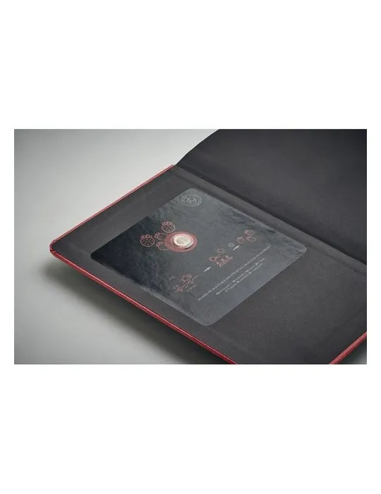 Carnet A5 Écologique en papier recyclé Personnalisable - GROW Matières : polypropylène (PP) Couleurs : givré marquage couleur éc