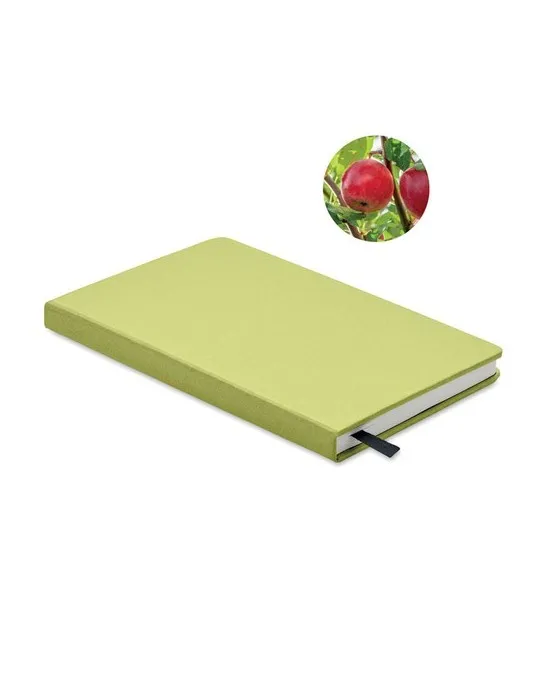 Carnet A5 Écologique en papier recyclé Personnalisable - GROW Matières : polypropylène (PP) Couleurs : givré personnalisable ave