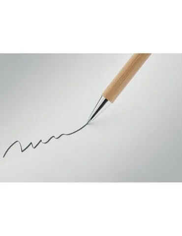 Stylo bille twist écologique en bambou - NAIRA Matières : verre Couleurs : noir 2