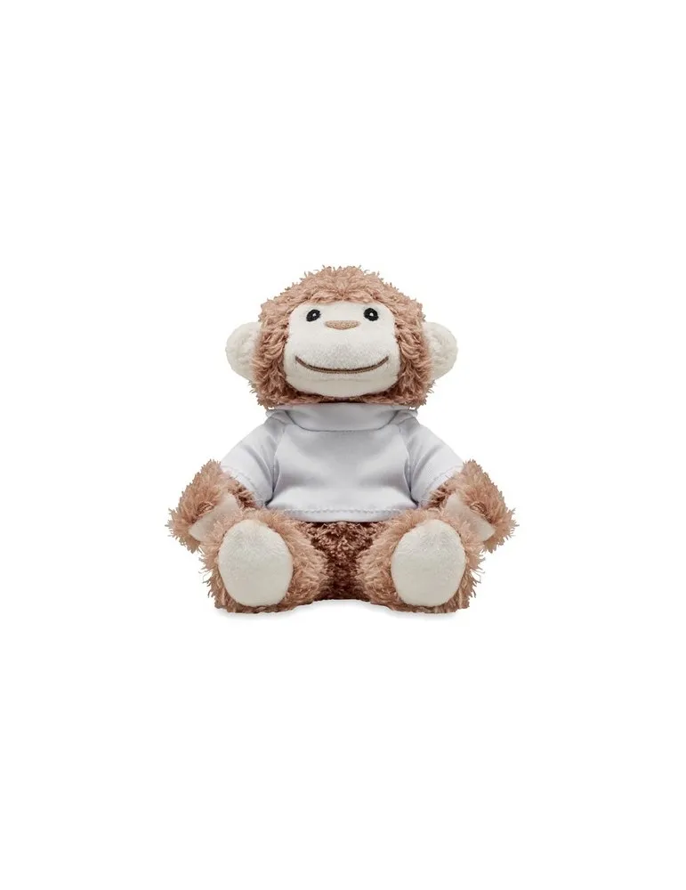 Peluche Singe Unique Cadeau Publicitaire - LENNY Matières : bois impression haute définition
