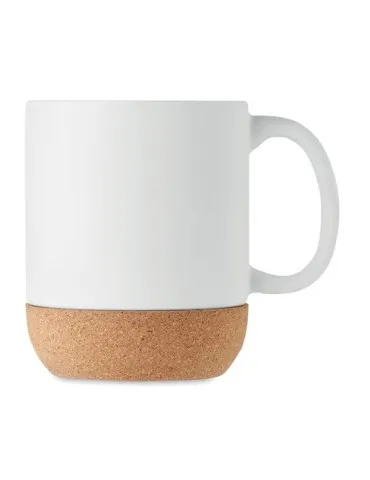 Tasse personnalisée en céramique mate et liège - MATT, cadeau idéal écologique Matières : aluminium Couleurs : bleu