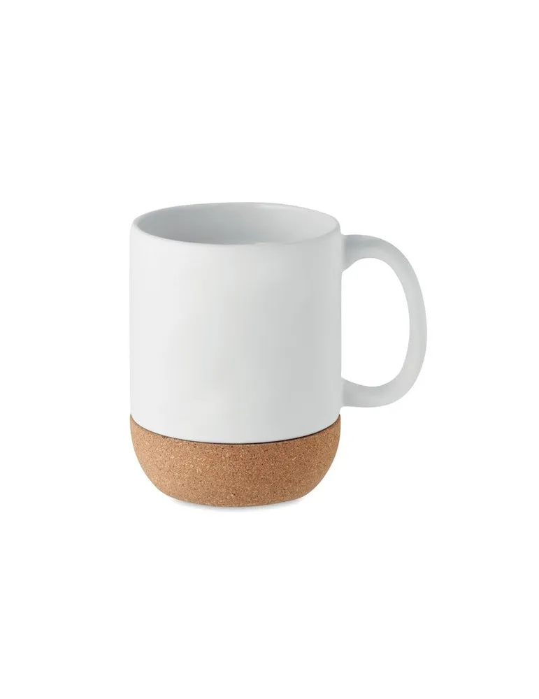 Tasse personnalisée en céramique mate et liège - MATT, cadeau idéal écologique Matières : aluminium Couleurs : bleu impression h