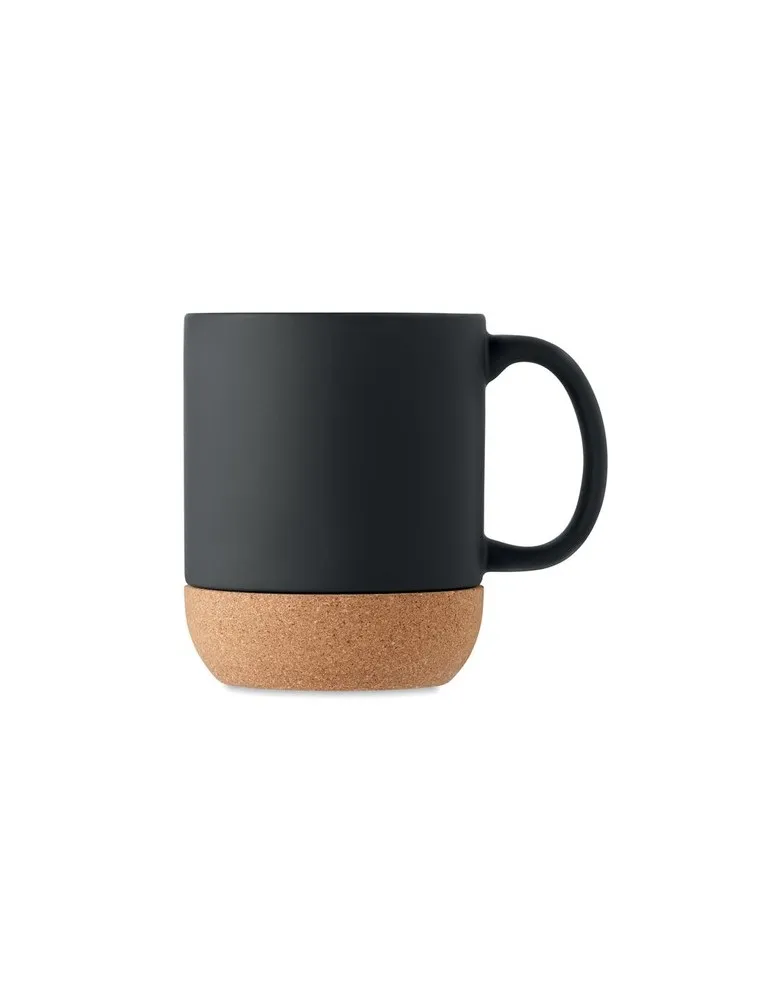 Tasse personnalisée en céramique mate et liège - MATT, cadeau idéal écologique Matières : aluminium Couleurs : rouge marquage la