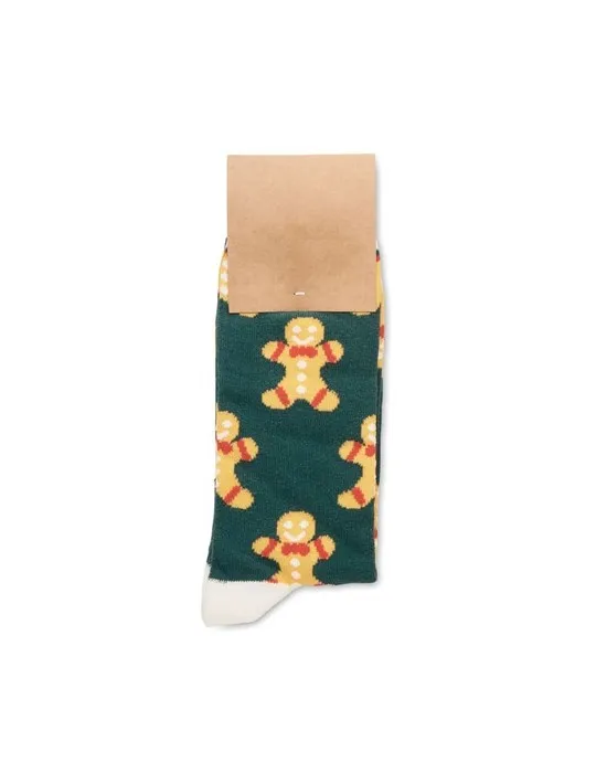 Chaussettes de Noël Joyful L - Écologiques et Festives
