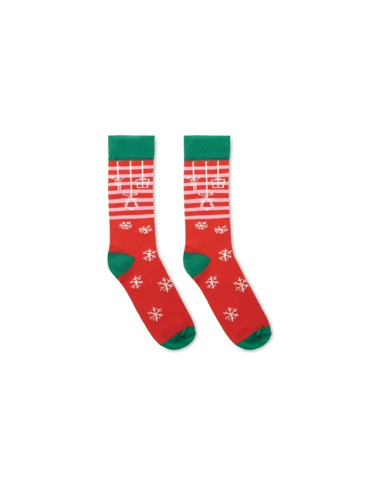 Chaussettes de Noël Joyful L - Écologiques et Festives